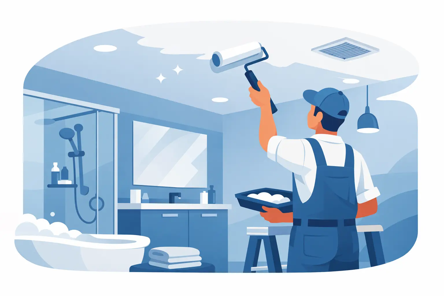 Bathroom Ceiling Painting Service That Lasts