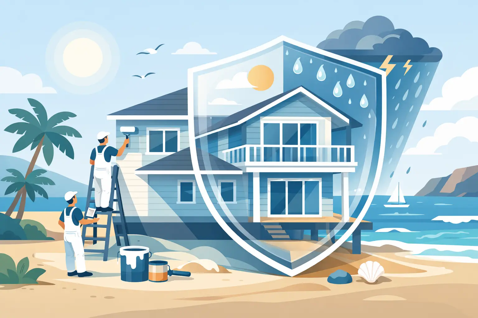 Coastal House Painting Protection That Lasts