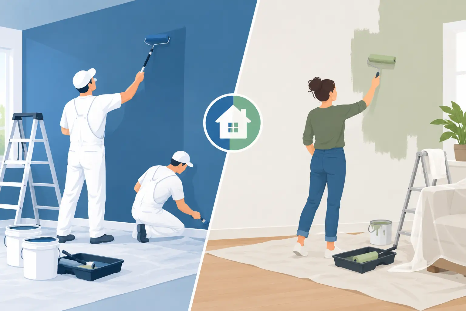 Professional Painters Versus DIY for Your Home
